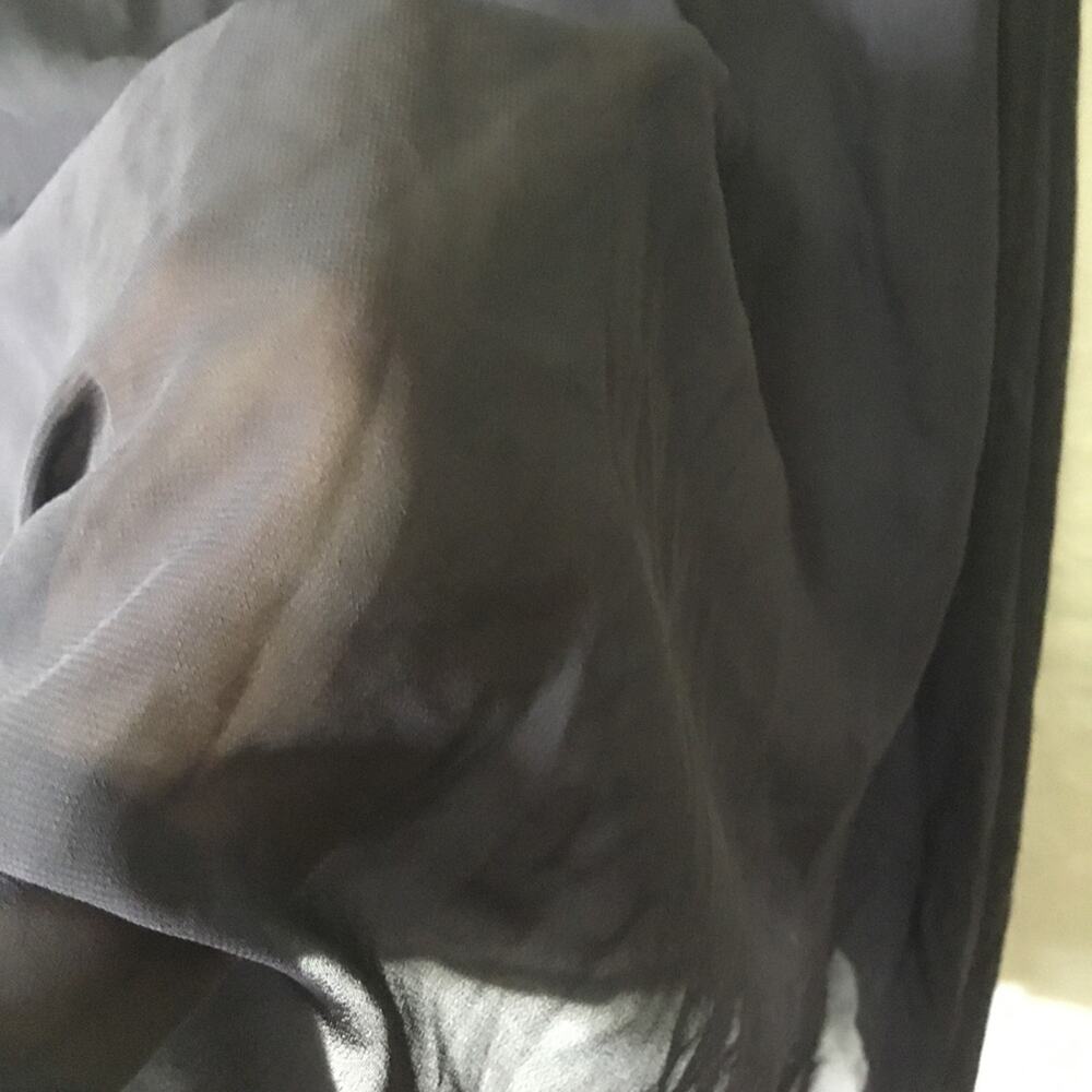 Marseille Gray Sheer Asymmetrical Hem Tunic - Picture 8 of 16